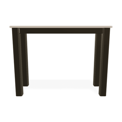Telescope Marine Grade Polymer Top Table 10" X 27" Outdoor Side Table