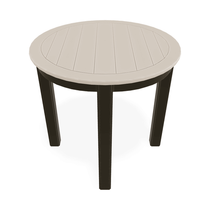 Marine Grade Polymer Top Table 21" Round End Table