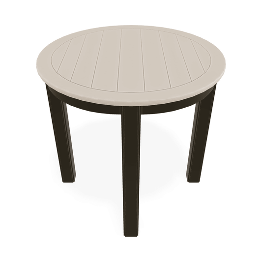 Telescope Marine Grade Polymer Top Table 21" Round Outdoor End Table