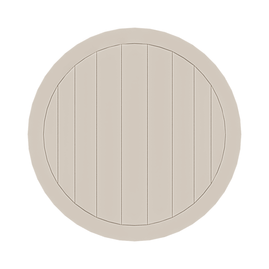 Marine Grade Polymer Top Table 21" Round End Table