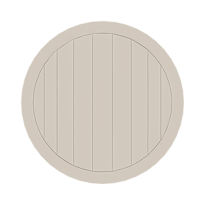 Marine Grade Polymer Top Table 21" Round End Table