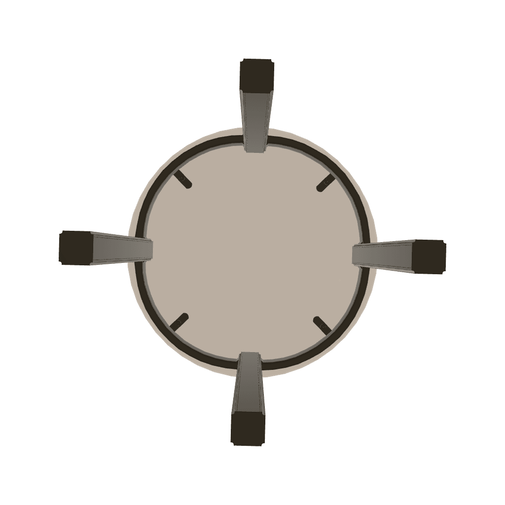 Marine Grade Polymer Top Table 21" Round End Table