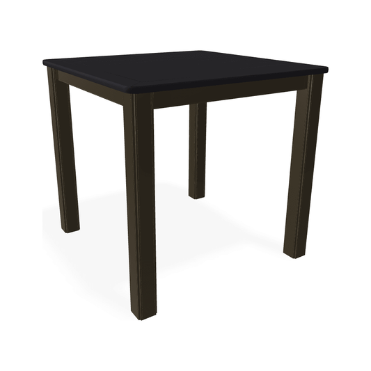 Telescope Marine Grade Polymer Top Table 21" Square Outdoor End Table