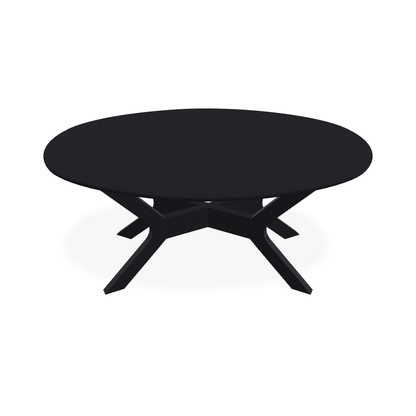 24" x 42" Durable Marine Grade Polymer Oval Coffee Table