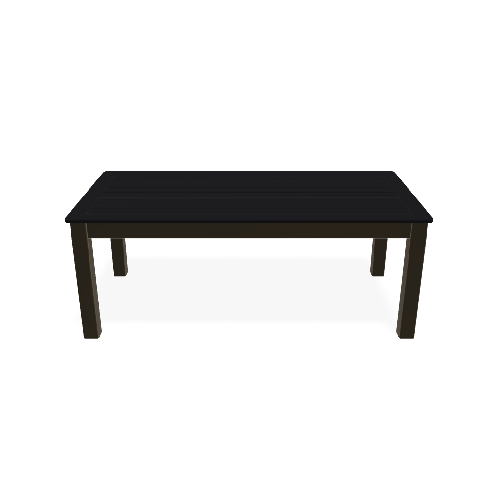 24" X 48" Marine Grade Polymer Rectangular Coffee Table