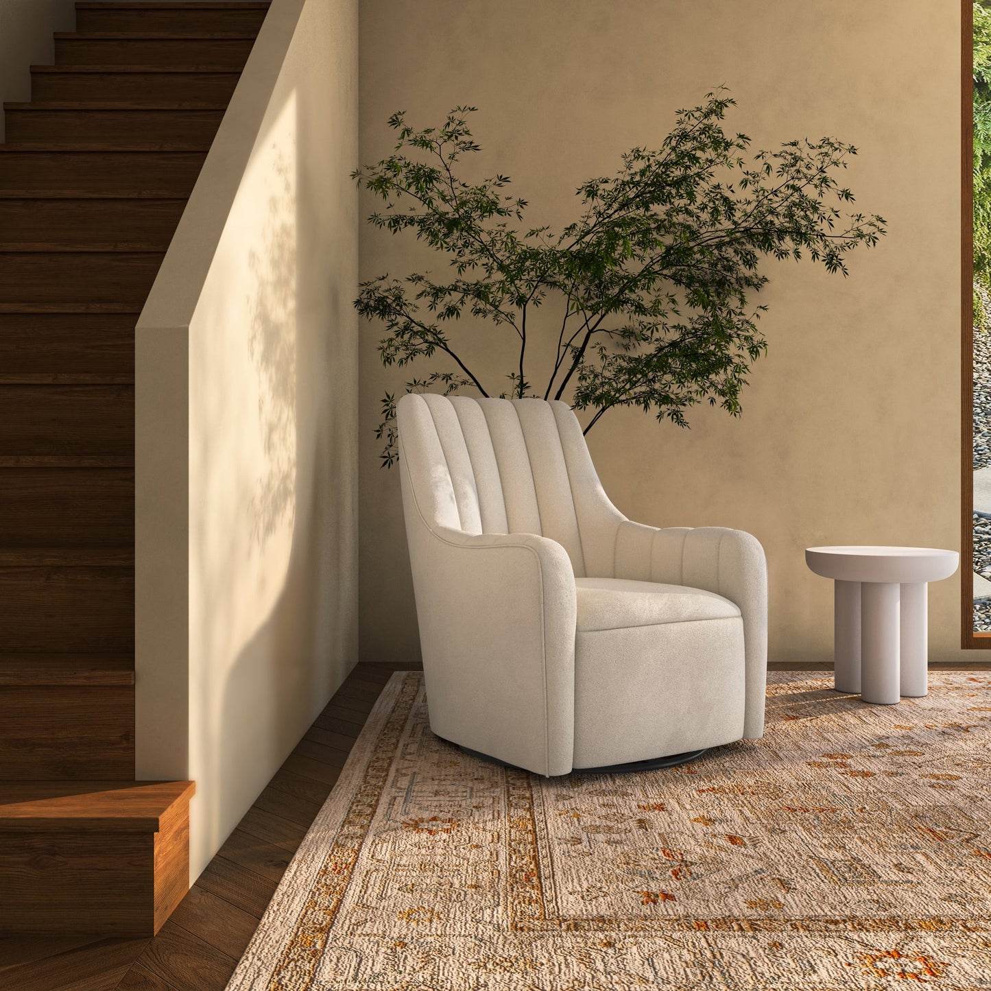 Bowie Plywood Frame Swivel Chair