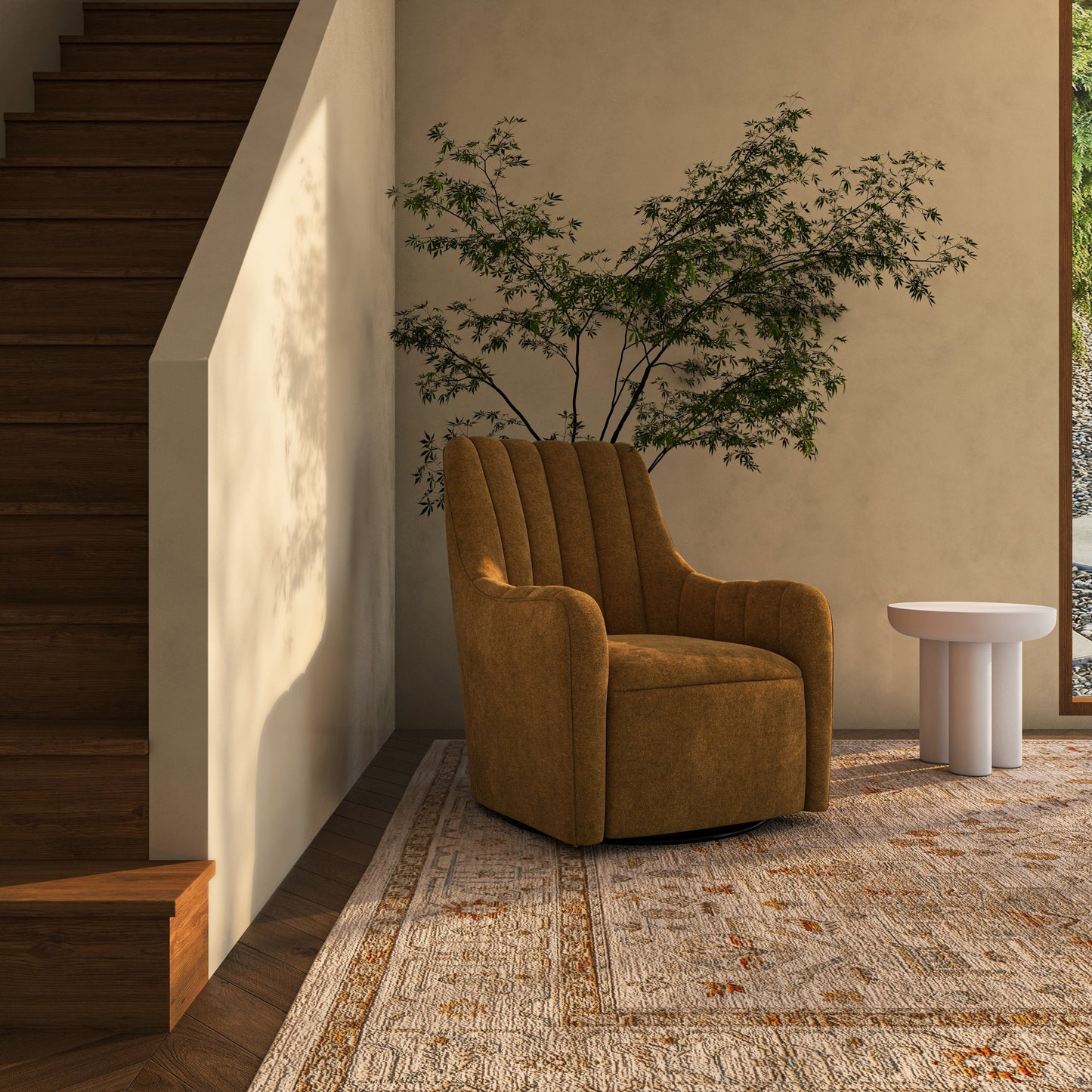 Bowie Plywood Frame Swivel Chair