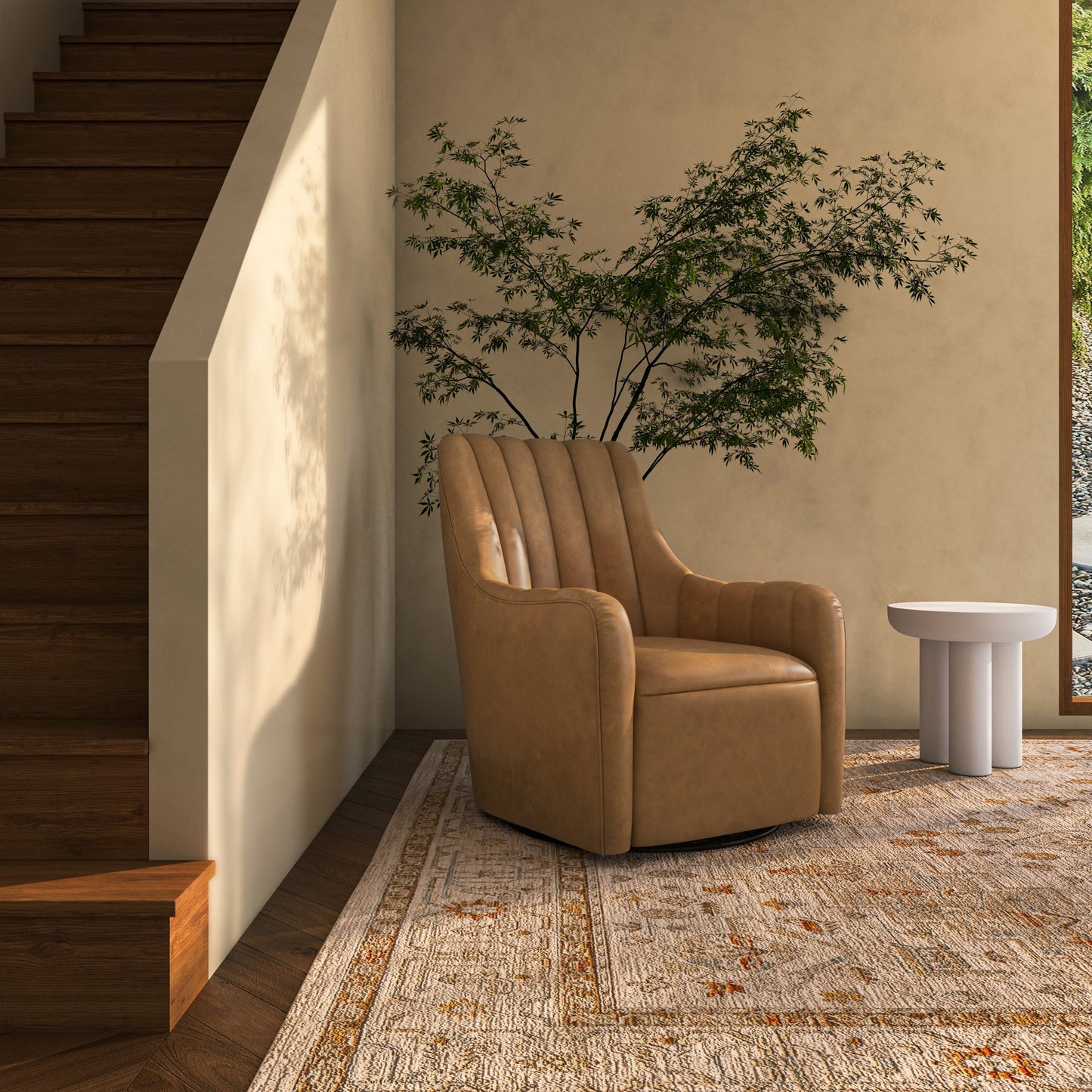 Bowie Plywood Frame Swivel Chair