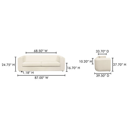 Alora Removable Cushions Sofa
