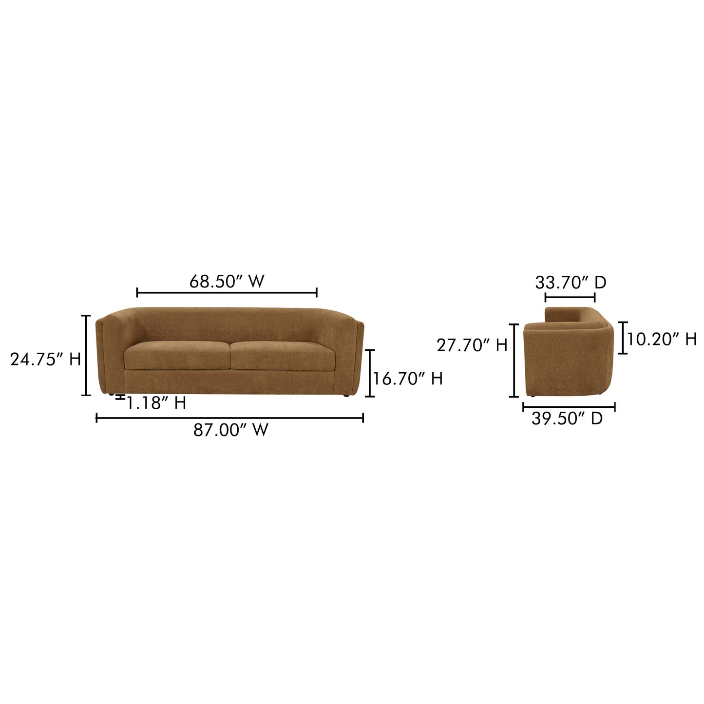 Alora Removable Cushions Sofa