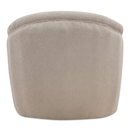 Domino Beige With Plush Finish Accent Chair