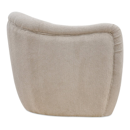 Domino Beige With Plush Finish Accent Chair