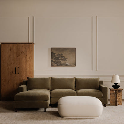 Marion Performance Fabric Ottoman