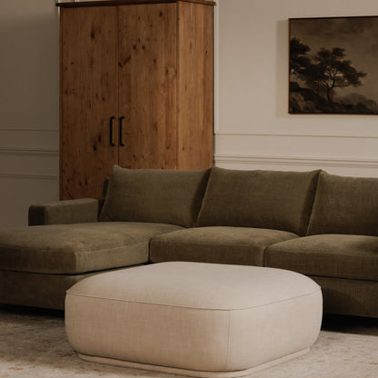 Marion Performance Fabric Ottoman