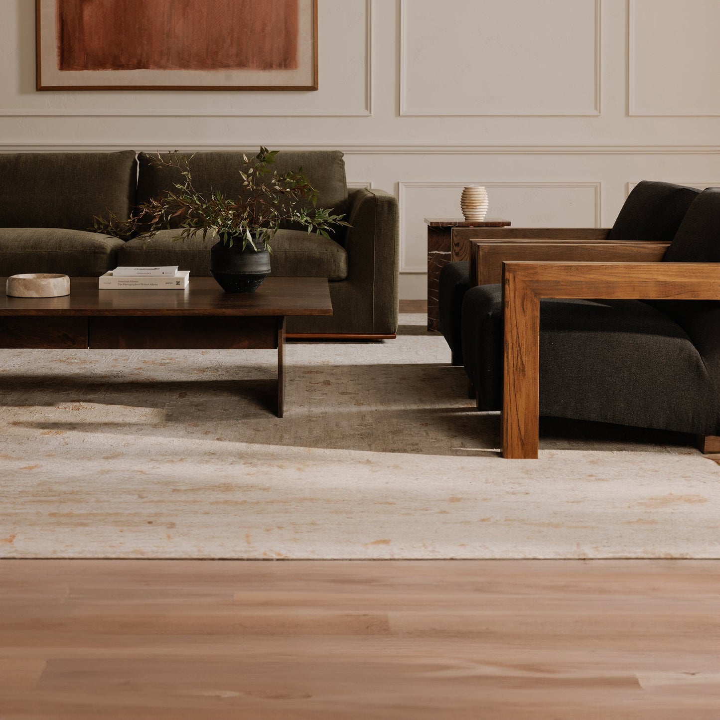 Moe's Home Rue Removable Back Cushion Slipper Chair