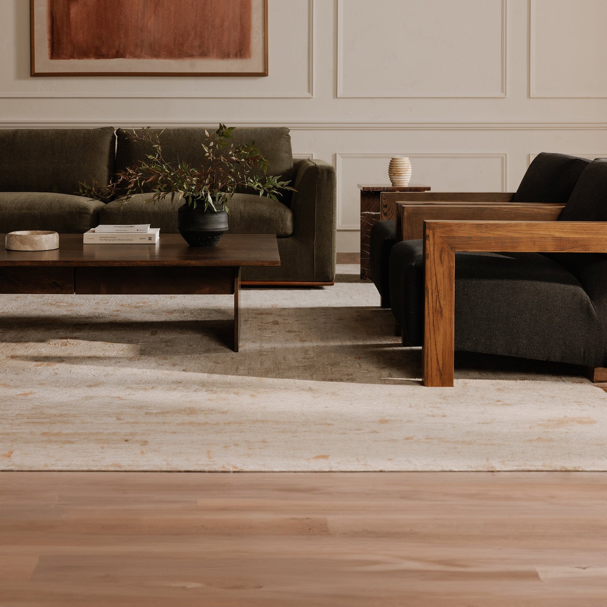 Moe's Home Rue Removable Back Cushion Slipper Chair