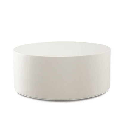 Montage Ivory Faux Cemen Round Cocktail Table