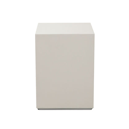 Diamond Sofa Montage Ivory Faux Cement Square End Table