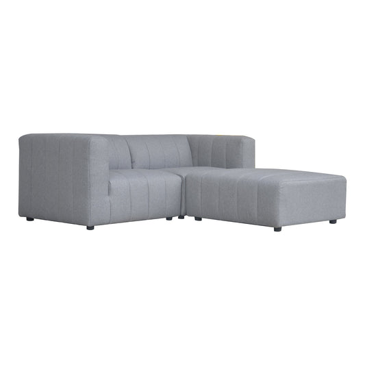 Lyric Nook Polyester Upholstered Grey Modular Sectional