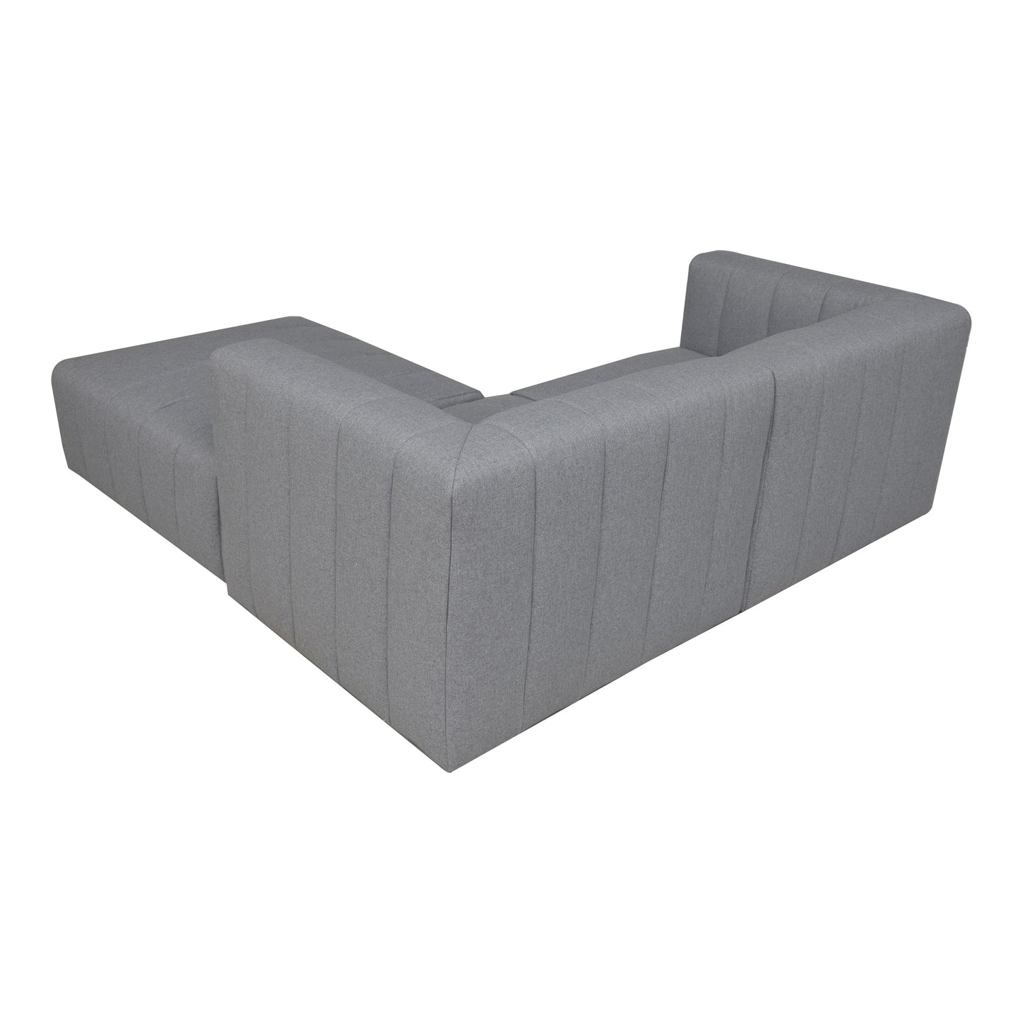 Lyric Nook Polyester Upholstered Grey Modular Sectional