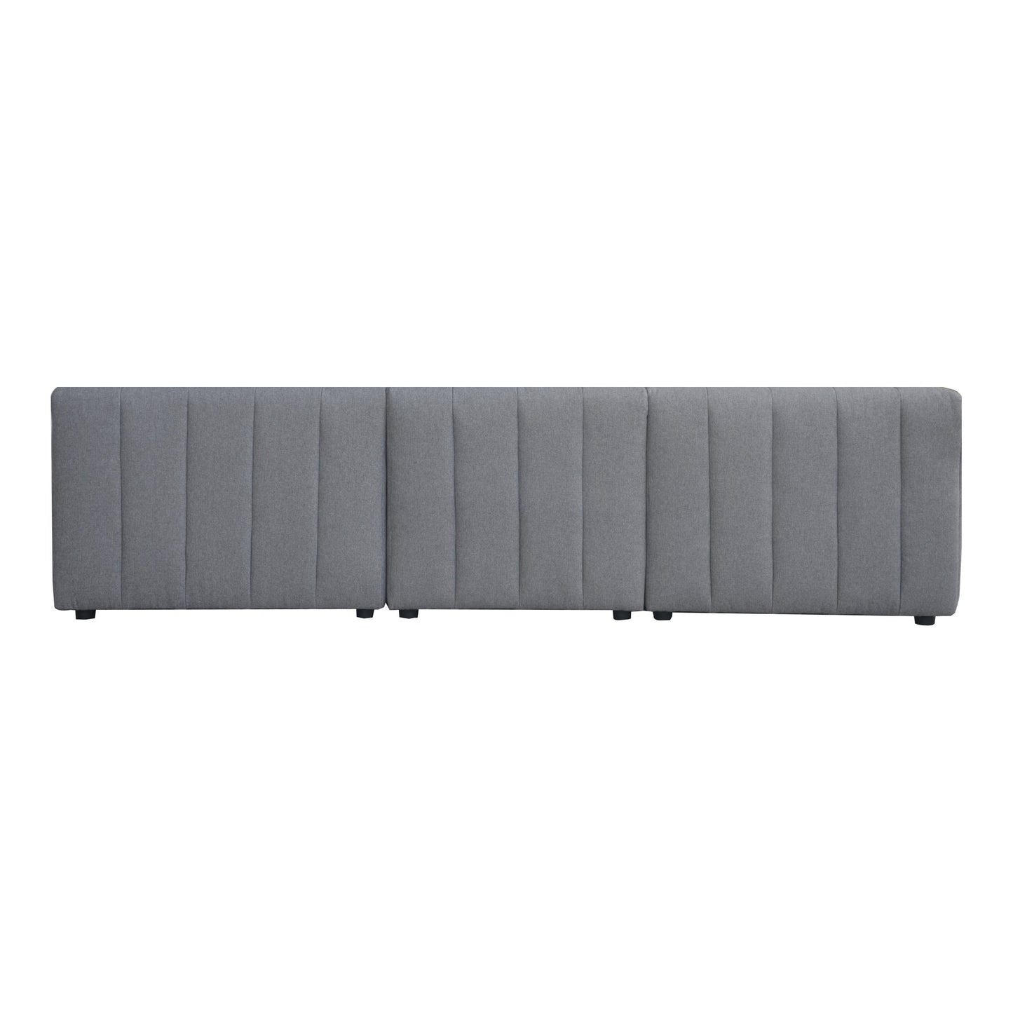 Lyric Classic L-Shaped Polyester Upholstered Grey Modular