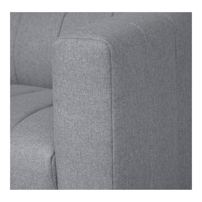 Lyric Dream Polyester Upholstered Grey Modular Sectional Left