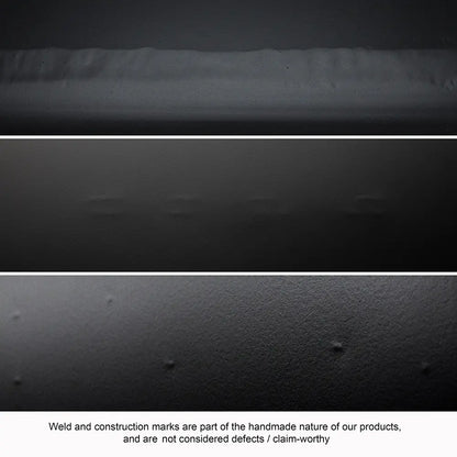 Noir Tetris Rectangular Black Dining Table