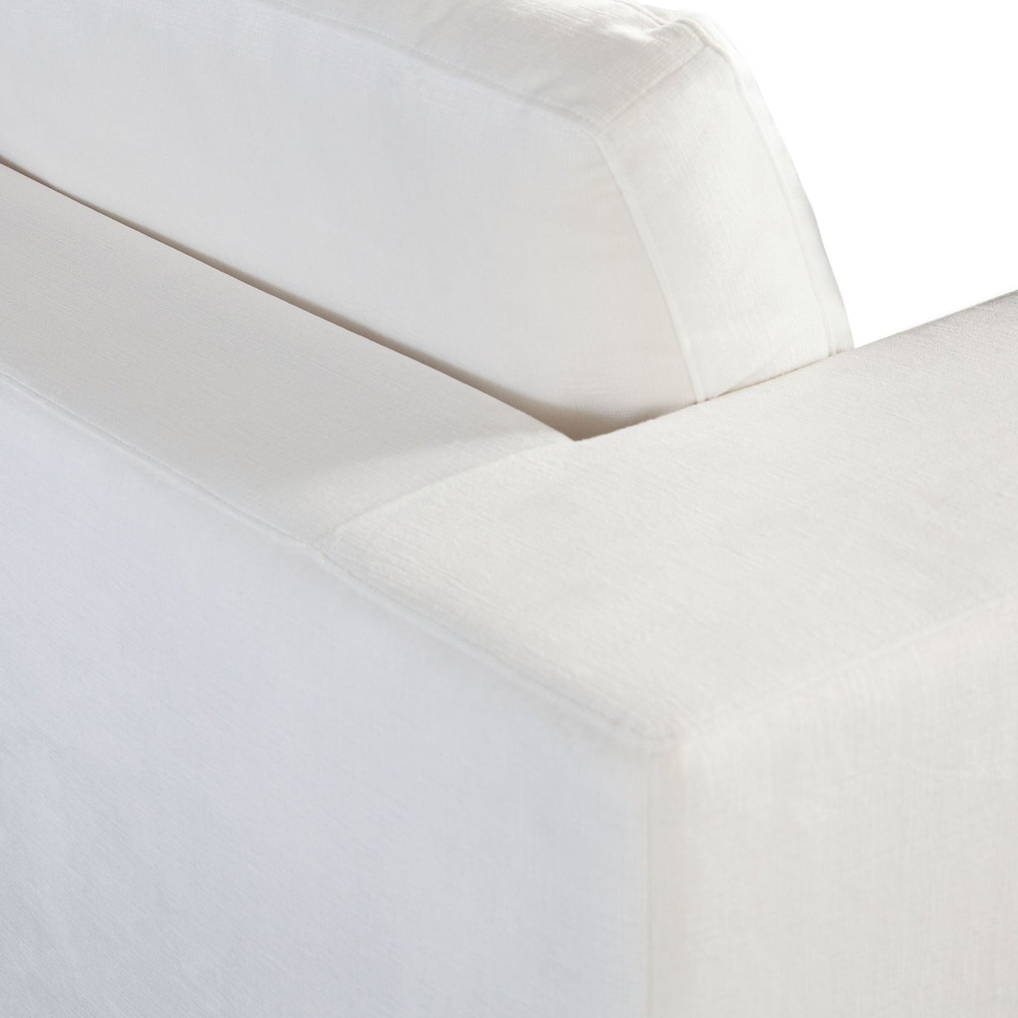 Muse Mist White Performance Fabric Accent Arm Chair