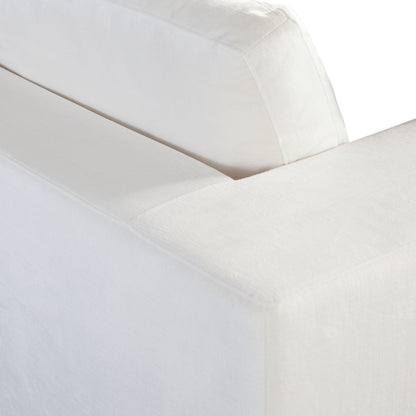 Muse Mist White Performance Fabric Accent Arm Chair