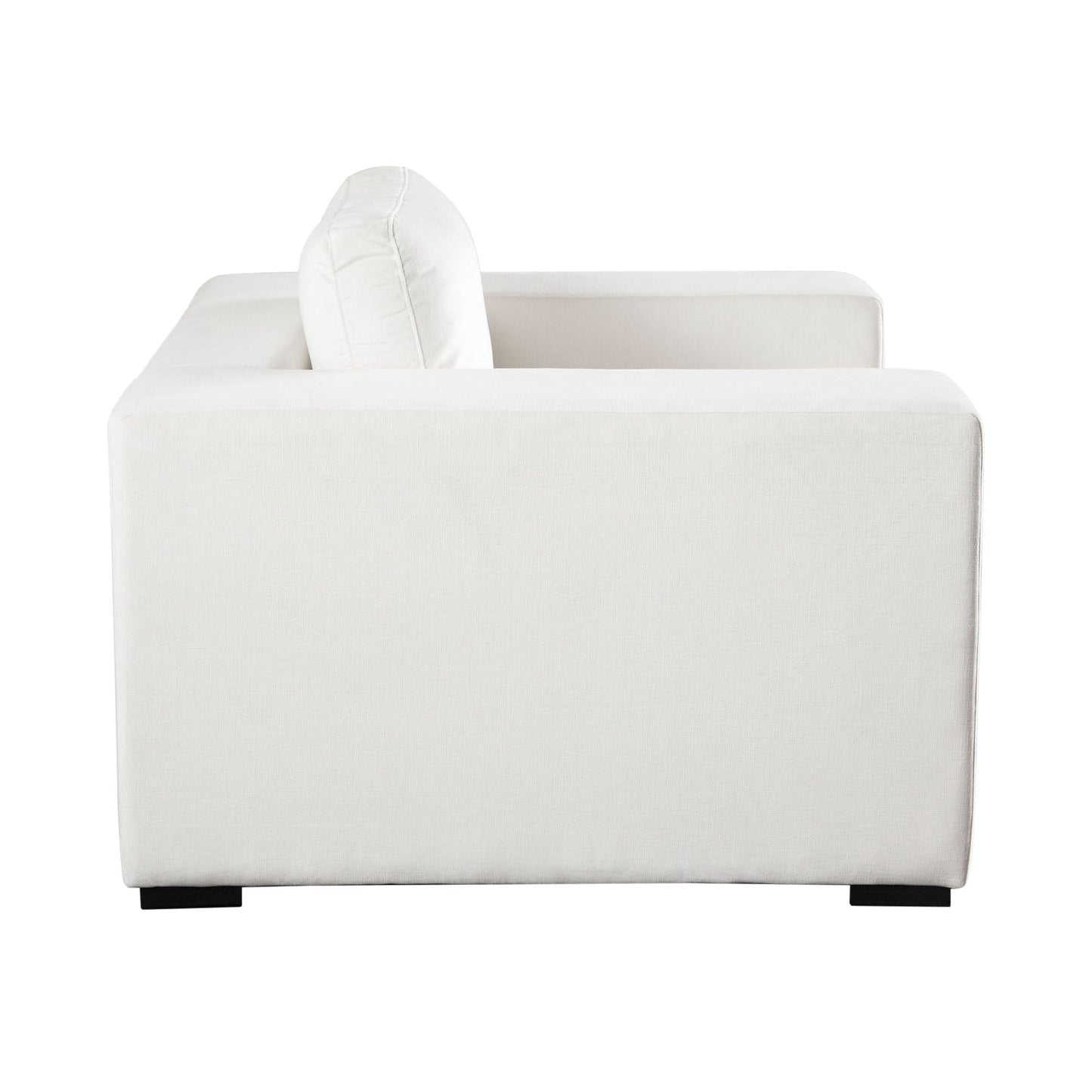 Muse Mist White Performance Fabric Accent Arm Chair