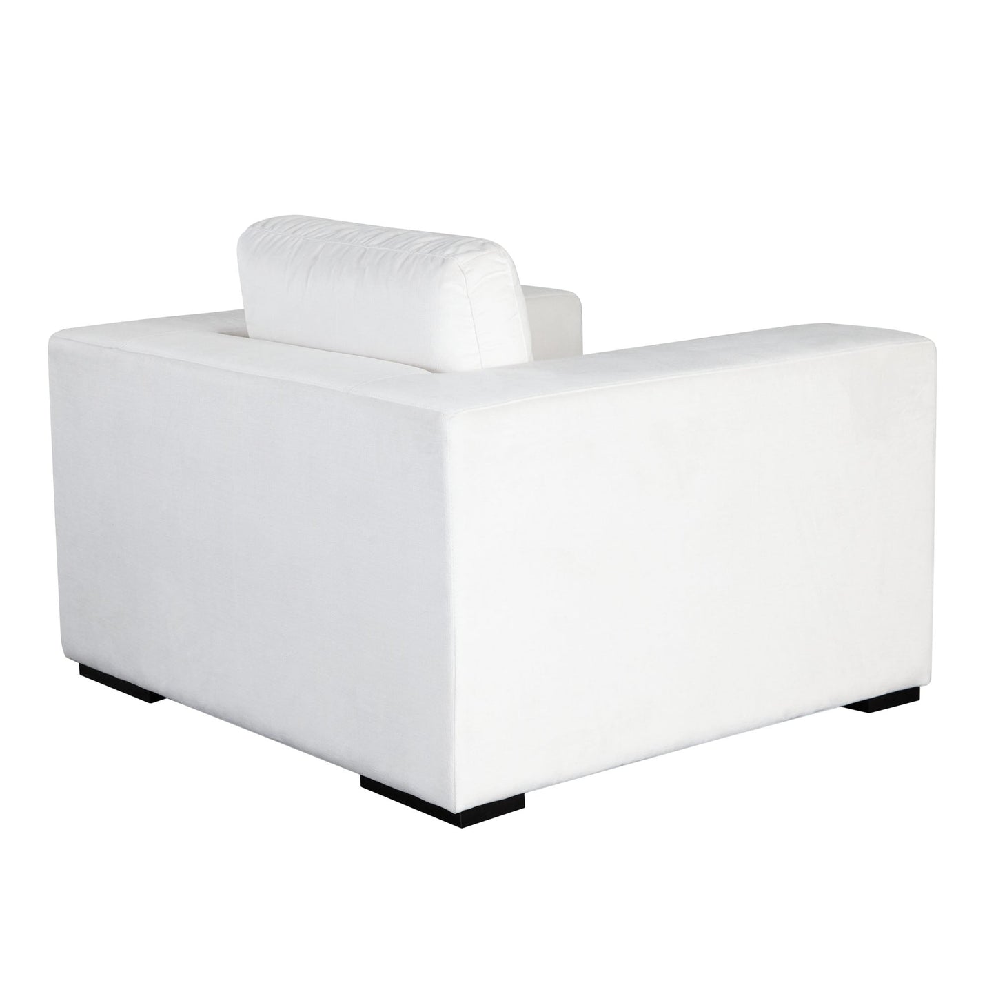 Muse Mist White Performance Fabric Accent Arm Chair