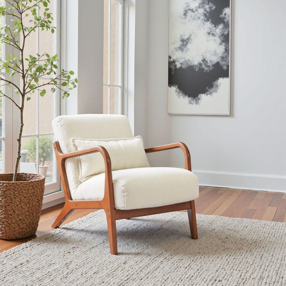 Zuo Modern Macio Textured Fabric Accent Chair
