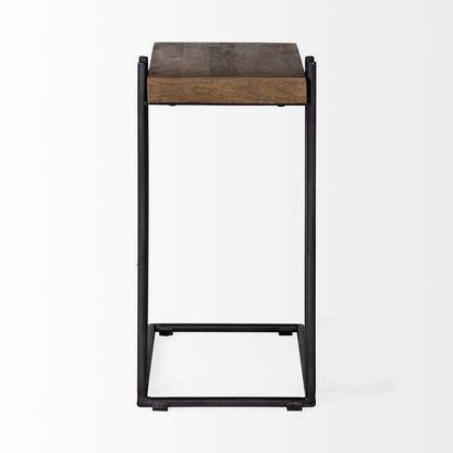 Mercana Maddox C-shaped Wooden End Table