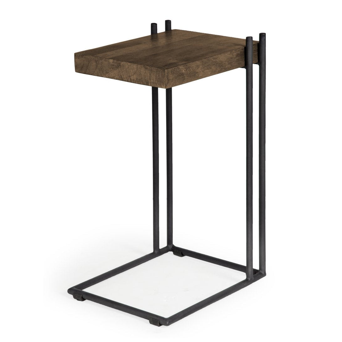 Mercana Maddox C-shaped Wooden End Table
