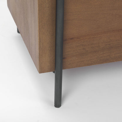 Mercana Maddox Two Doors Wooden Accent Cabinet