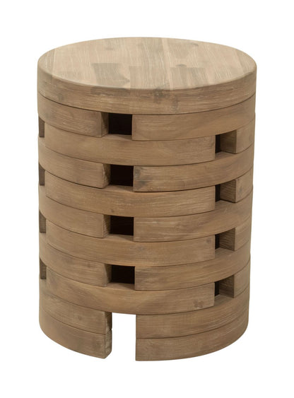 Zuo Modern Mado Natural Wooden Round Side Table