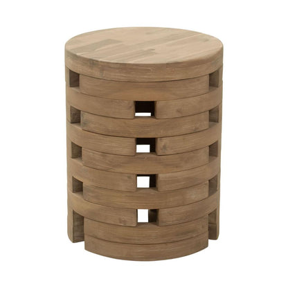 Zuo Modern Mado Natural Wooden Round Side Table