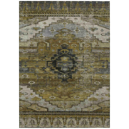 Addison Rugs Maeain Brown Washable Indoor-Outdoor Rug