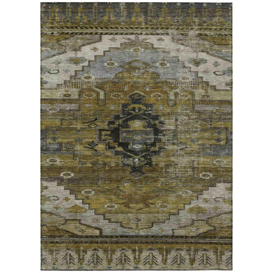 Addison Rugs Maeain Brown Washable Indoor-Outdoor Rug