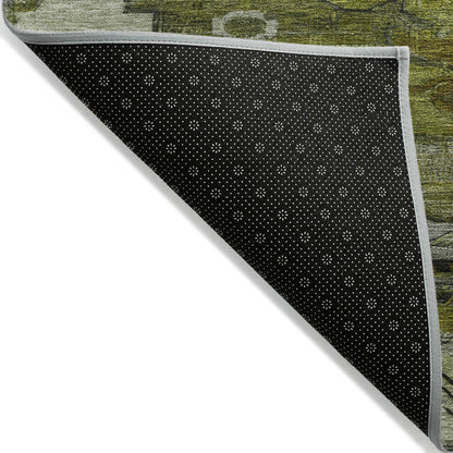 Addison Rugs Maeain Green Washable Indoor-Outdoor Rug