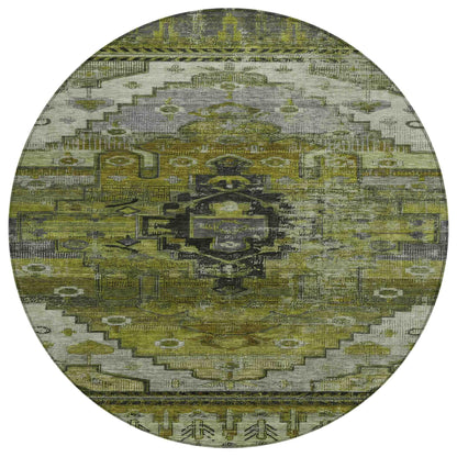 Addison Rugs Maeain Green Washable Indoor-Outdoor Rug