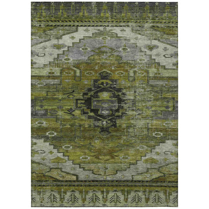 Addison Rugs Maeain Green Washable Indoor-Outdoor Rug