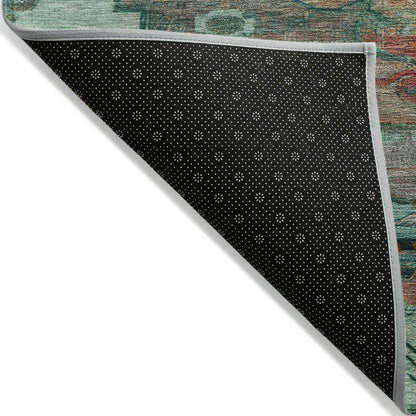 Addison Rugs Maeain Teal Washable Indoor-Outdoor Rug