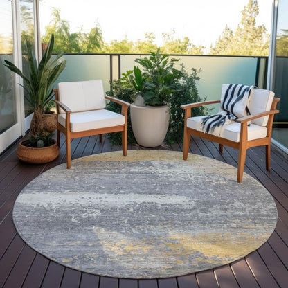 Addison Rugs Maeanor Gold Washable Indoor-Outdoor Rug
