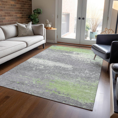 Addison Rugs Maeanor Green Washable Indoor-Outdoor Rug