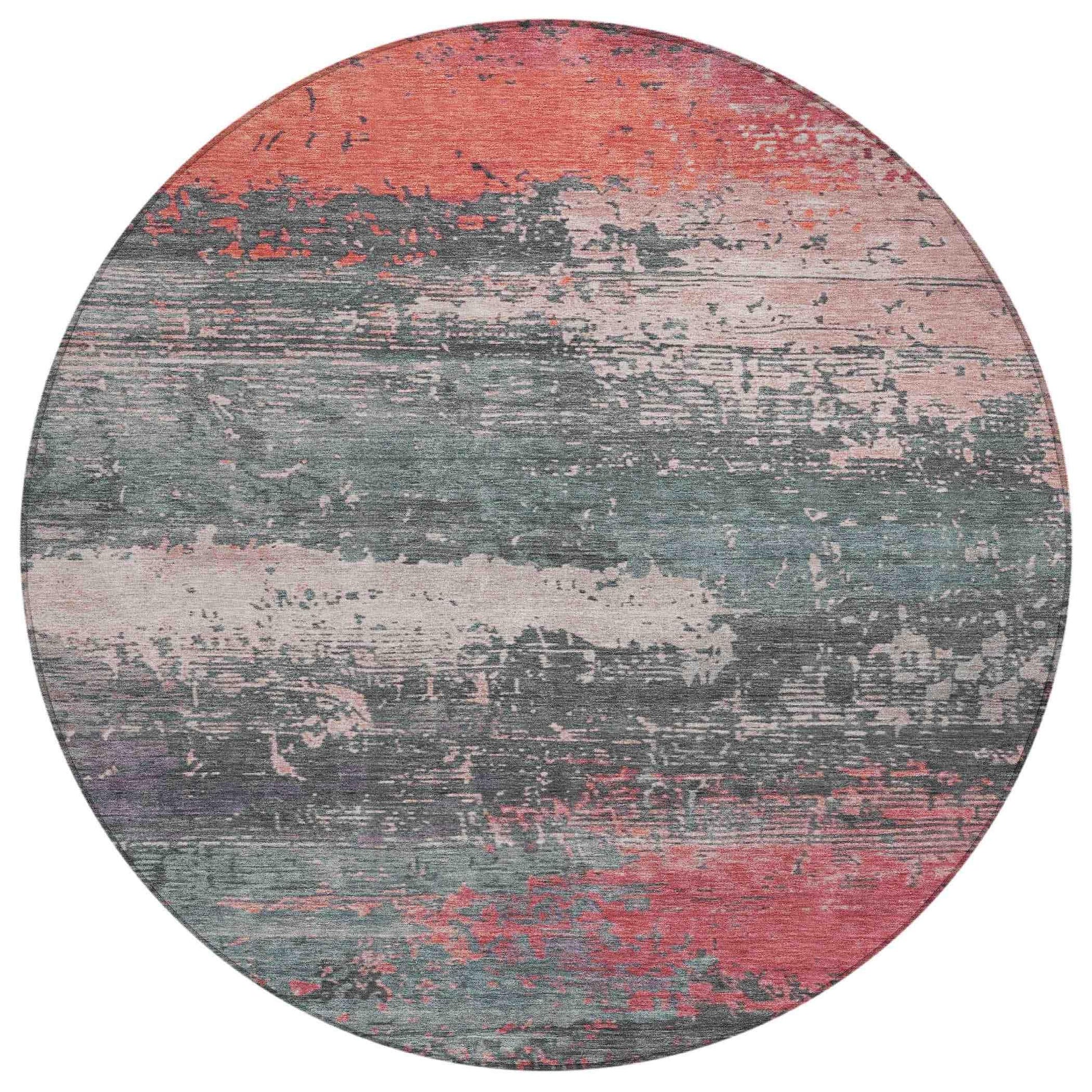 Addison Rugs Maeanor Orange Washable Indoor-Outdoor Rug