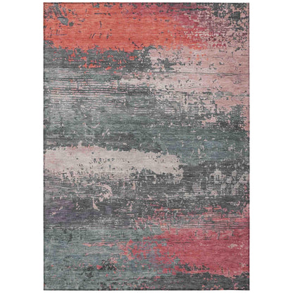 Addison Rugs Maeanor Orange Washable Indoor-Outdoor Rug