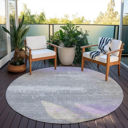 Addison Rugs Maeanor Purple Washable Indoor-Outdoor Rug