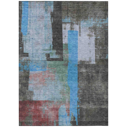 Addison Rugs Maearis Blue Washable Indoor-Outdoor Rug