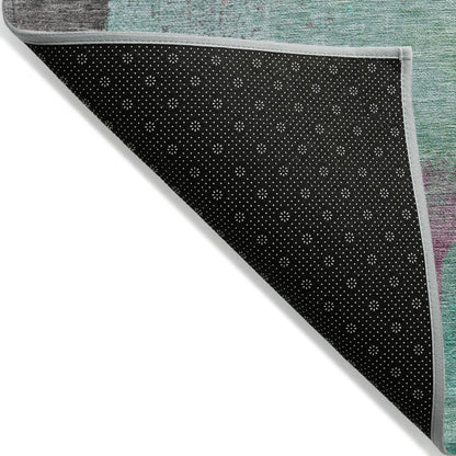 Addison Rugs Maearis Teal Washable Indoor-Outdoor Rug
